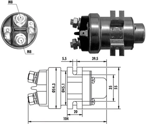 Solenoid Switch, starter
